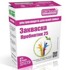 Пробиотик-закваска БакЗдрав Пробиотик 25 (5 стиков)