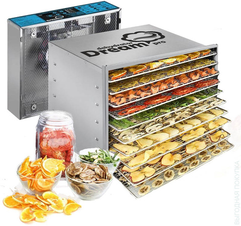 Дегидратор (сушилка) RawMID Dream PRO DDP-10, белый