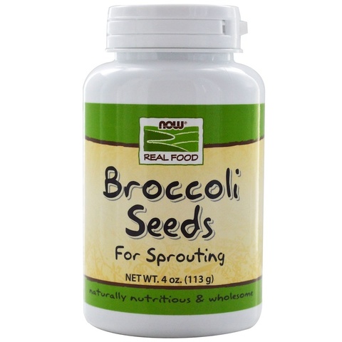 Семена для выращивания микрозелени Now Foods Брокколи 113 г