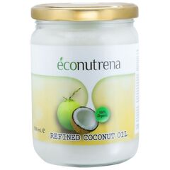 Кокосовое масло Econutrena холодного отжима 500 мл (рафинированное)