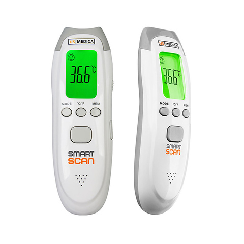Бесконтактный инфраскрасный термометр US Medica Smart Scan белый